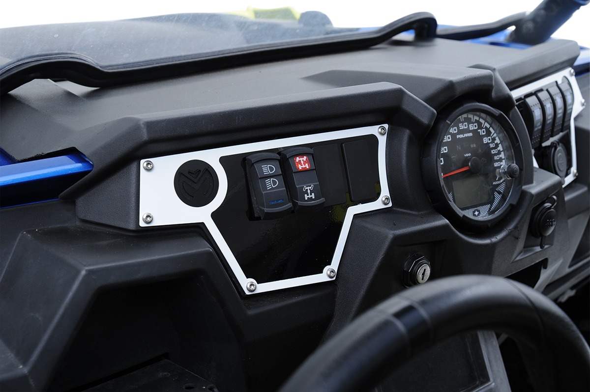 Moose Dashplate Left White 4Switch Large Fits 15-19 Polaris RZR 900/1000 - Image 3