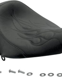 Weekday Flame Stitched Leather Solo Seat - Black
