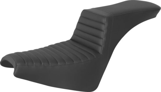 Saddlemen Step-Up Seat Front Tuck-n-Roll Black For Harley Softail