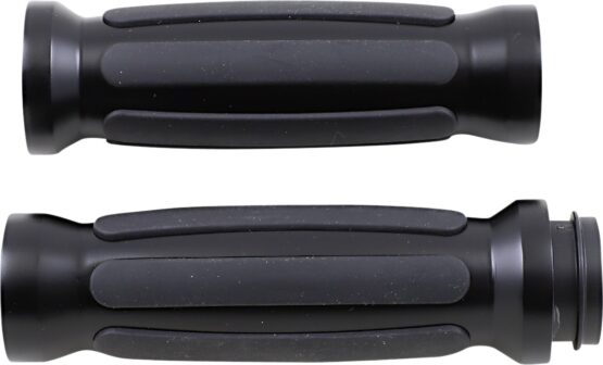 Drag Specialties Rail Grips Flat Black 1in Throttle-By-Wire For Harley-Davidson