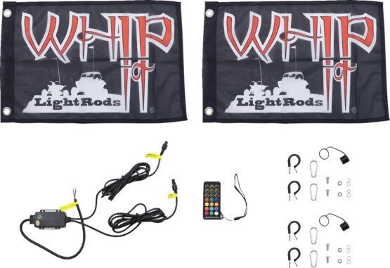 5Ft Black RGB Light Rod Set by Whip It