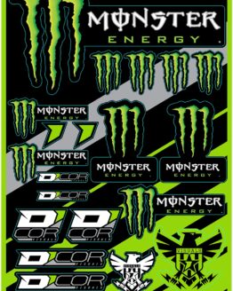 Monster Energy Universal Decal Sheet - 12 mil Ultracurve Vinyl