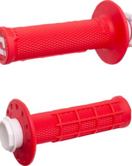 ODI Micro-X Half-Waffle V2 Lock-On Grips Red/Black 7/8" Bars