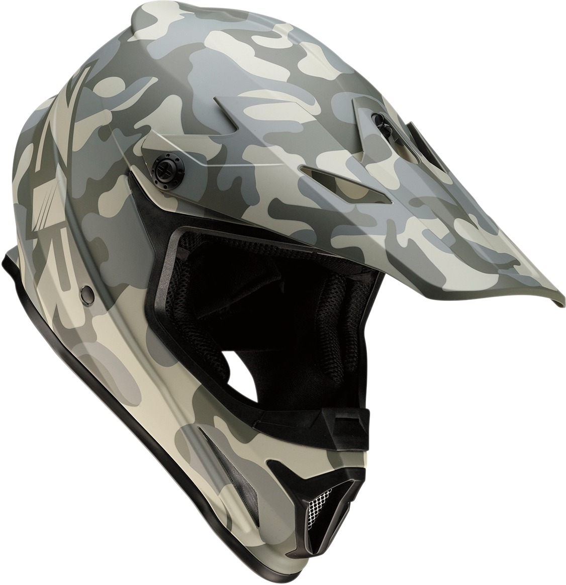 Rise Camouflage Full Face Offroad Helmet Green Medium - Image 3