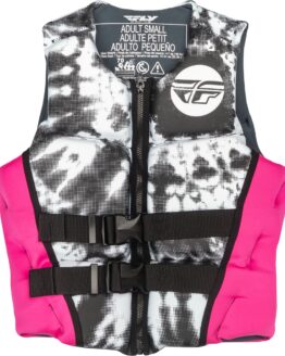 Fly Racing Women's Neoprene Flotation Vest XS Neon Pink/White/Black