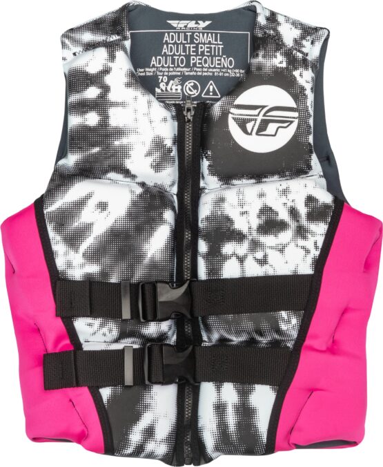 Fly Racing Women's Neoprene Flotation Vest XS Neon Pink/White/Black