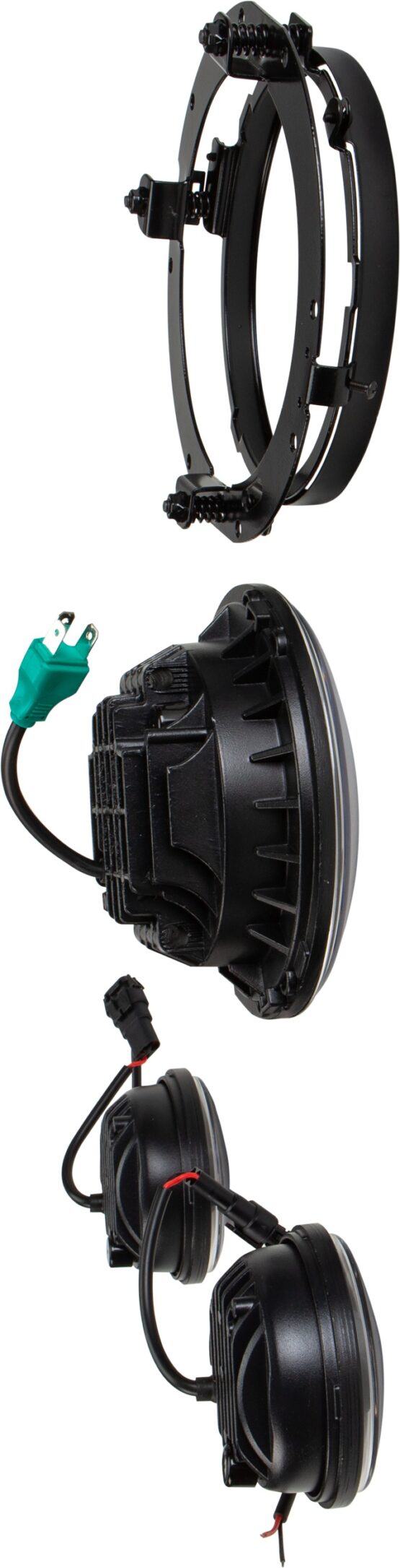 HardDrive LED Headlight and Passing Lamp Set Black - Image 2