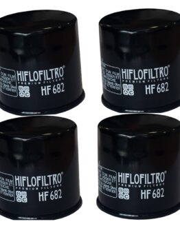 HiFloFiltro HF682 Oil Filter - Black - 4 Pack