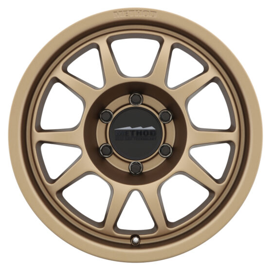 MR702 17x8.5 0mm Offset 6x5.5 106.25mm CB Method Bronze Wheel - Image 2