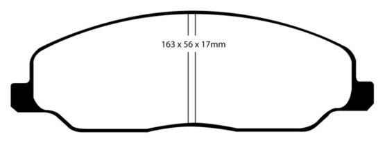 83! EBC Yellowstuff Front Brake Pads Semi-Metallic Fits 05-10 Ford Mustang 4.0