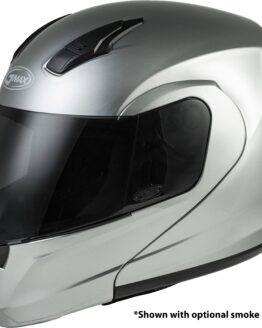 GMAX MD-04 Modular Helmet Metallic Silver Large