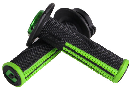 ODI Emig Pro V2 Lock-On Grips Black/Green For 7/8" Handlebars - Image 2