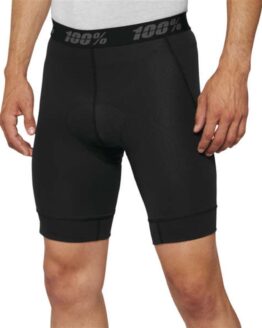 100% Ridecamp Men's Shorts with Liner Black Size 28