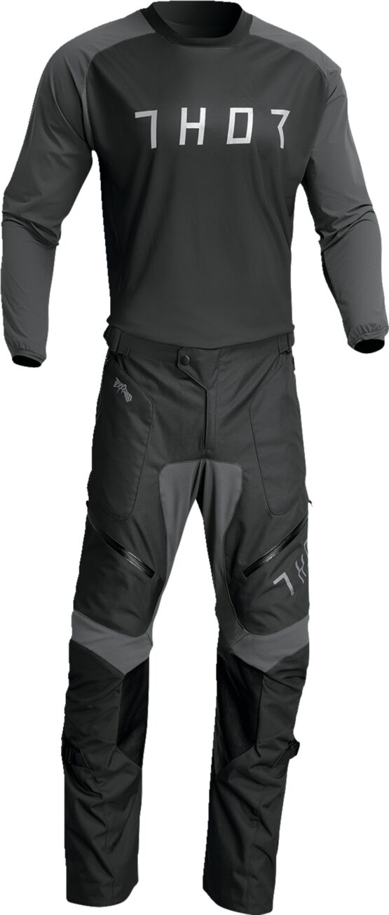 Thor Terrain Jersey Charcoal Black Men's Medium - Image 2
