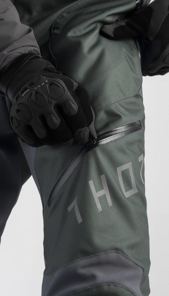 Terrain Army Green & Charcoal Over The Boot Pants - Size 36 - Image 3