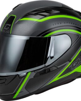 GMAX FF-98 Aftershock Helmet Grey/Neon Green 2X-Large