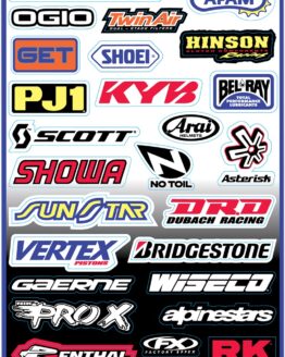 Factory Effex Sponsor Sticker Kit A, Multicolor Decals & Graphics