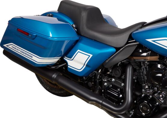 Drag Specialties Predator 1-Up Seat Smooth Black For Harley Road Glide - Image 2