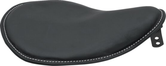 Drag Specialties Small Low-Profile Spring Solo Seat Black/White Stitch