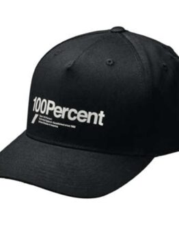 100% Men's Manifesto Hat Black