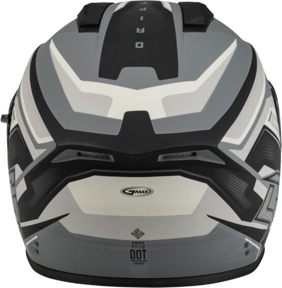 GMAX FF-18 Drift Full Face Helmet Matte Grey/Silver/Black XL - Image 3