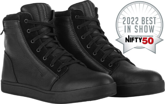 Axle Leather Waterproof Shoes Black, Size 05
