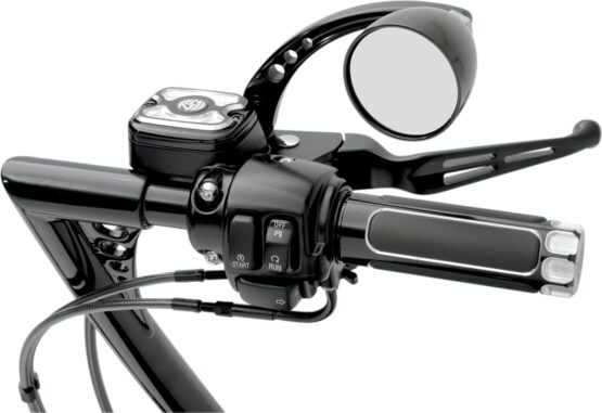 Drag Specialties Slotted Wide Blade Lever Set Matte Black For Harley-Davidson - Image 2