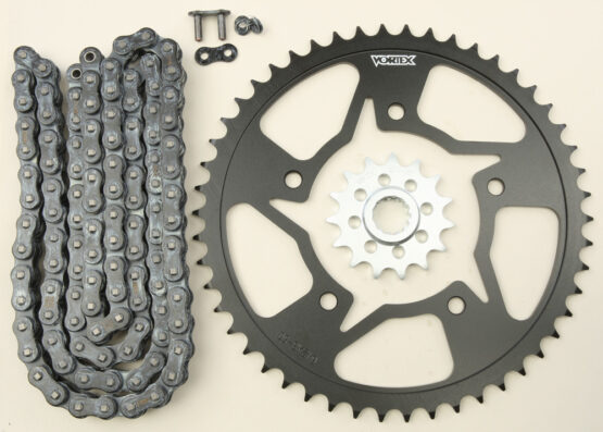 V3 Chain & Sprocket Kit Black SX Chain 520 15/50 Black Steel