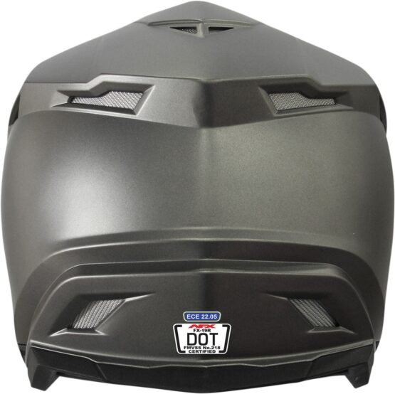 FX-19R Full Face Offroad Helmet Matte Gray Medium - Image 2