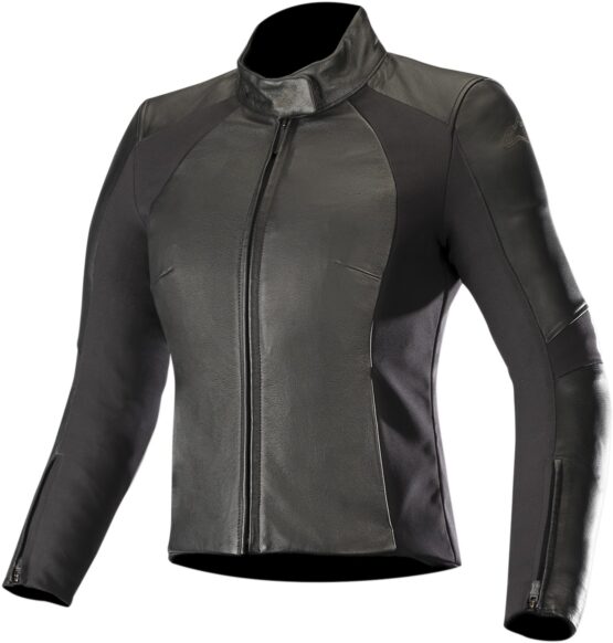 Women's Vika V2 Leather Street Riding Jacket Black US X-Large