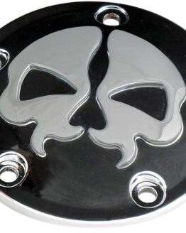 Drag Specialties Split Skull Points Cover Black For Harley-Davidson