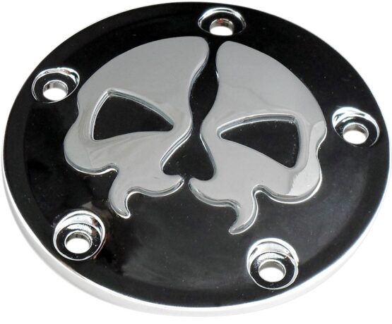 Drag Specialties Split Skull Points Cover Black For Harley-Davidson