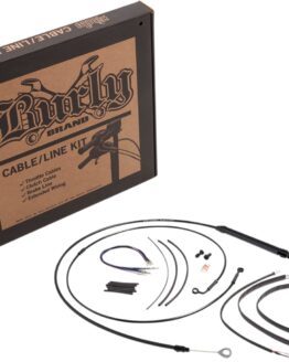 Extended Black Control Cable Kit for 16" Apehanger Bars