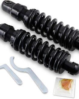 Drag Specialties Premium 10.5in Black Rear Shocks For 91-17 Harley Dyna
