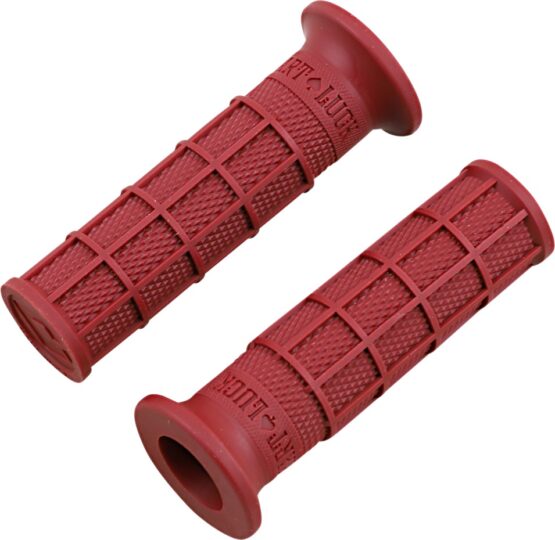 ODI Hart-Luck Full-Waffle Slip-On Grips Red 1in V-Twin