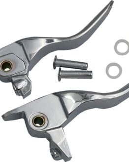 Drag Specialties Short Chrome Lever Set For Harley-Davidson Touring
