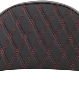 Drag Specialties King-Pak Pad Double Diamond Red Stitching For Harley Tour-Pak