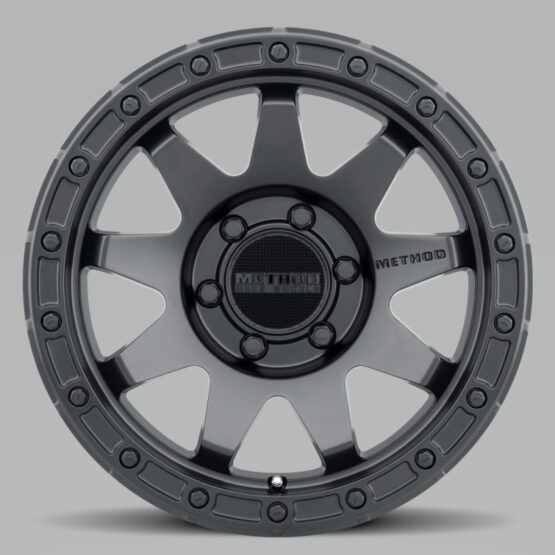 MR317 18x9 +3mm Offset 6x5.5 106.25mm CB Matte Black Wheel