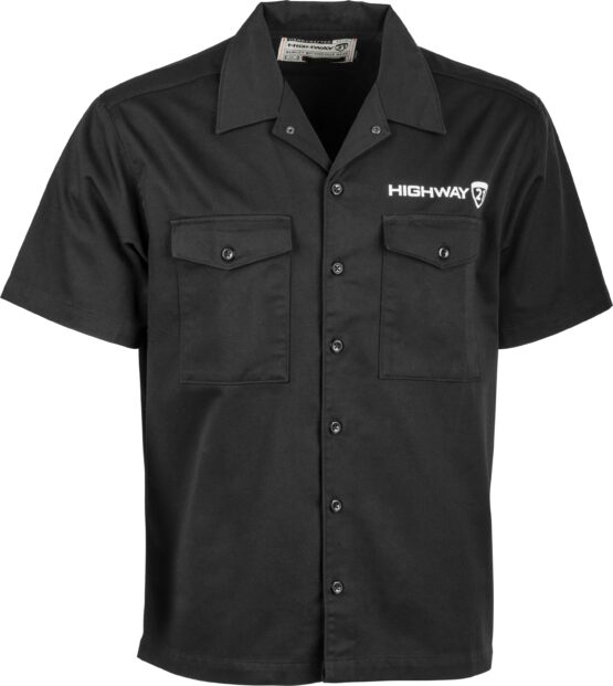 Highway 21 Halliwell Work Shirt Black Small Men's