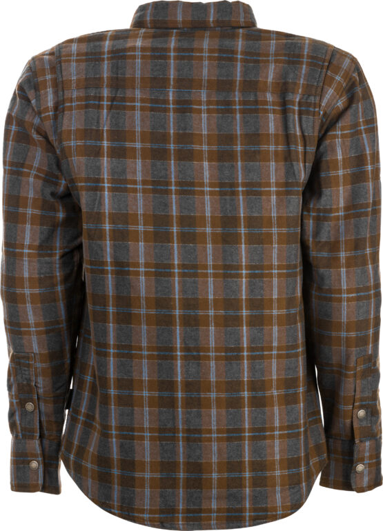 Highway 21 Marksman Flannel Brown Tan 2X-Large Men's Riding Shirt - Image 2
