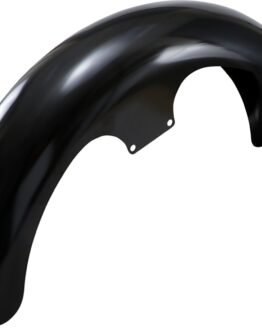 Klock Werks 21in Wrapper Front Fender Black For Harley-Davidson