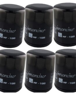 HF198 Oil Filter - Black - 6 Pack