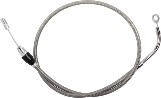 Drag Specialties Quick Connect Clutch Cable Upper 45in Stainless Harley
