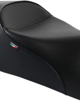Sargent World Sport Tall Solo Seat CarbonFX Vinyl Black Fits Diavel