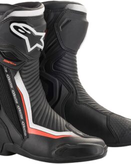 SMX Plus Street Riding Boots Black/Red/White US 10.5