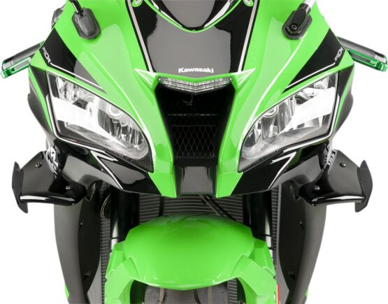 Puig Side Spoiler Green/Black Downforce Spoiler Fits ZX10R - Image 3
