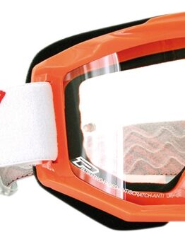 3201 Orange / Black / White Raceline Goggles - Clear Lens