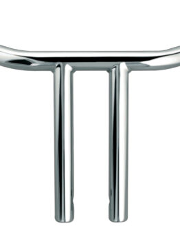 Wild 1 10" Chubby Psycho Drag T-Bar Chrome Handlebars Fits 74-20 HD