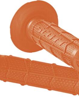 Radial Full Waffle Motorcycle Grips Orange 7/8"