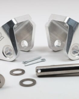 WORKS Offset Footpeg Mounts Yamaha YZ250F YZ450F 2023-2025